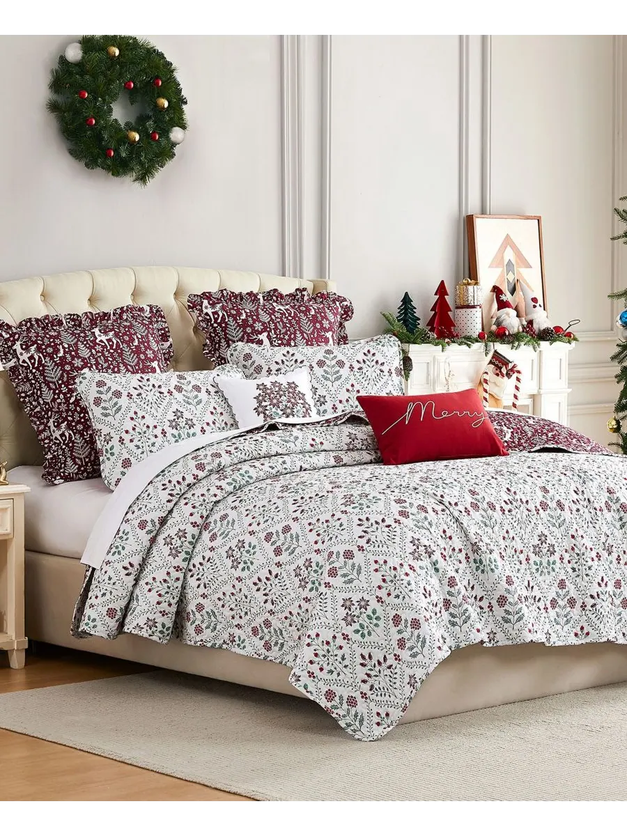 Комплект постельного белья Holiday Harmony из 7 предметов, размер Full/Queen Southshore Fine Linens — изображение 2 из 5