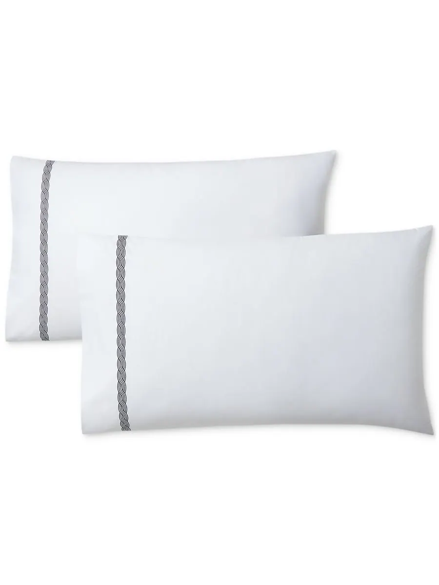 Комплект постельного белья Spencer Cable Embroidery, 4 предмета, размер Queen Lauren Ralph Lauren — изображение 2 из 6