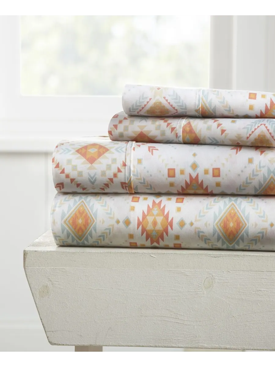 Комплект постельного белья Boho & Beyond Premium Ultra Soft Pattern из 4 предметов, размер Queen