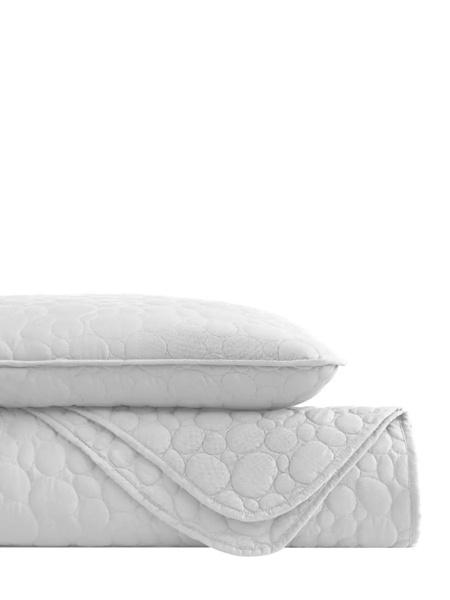 Комплект постельного белья Pebbles из 3 предметов, размер King Southshore Fine Linens — изображение 4 из 4, белый