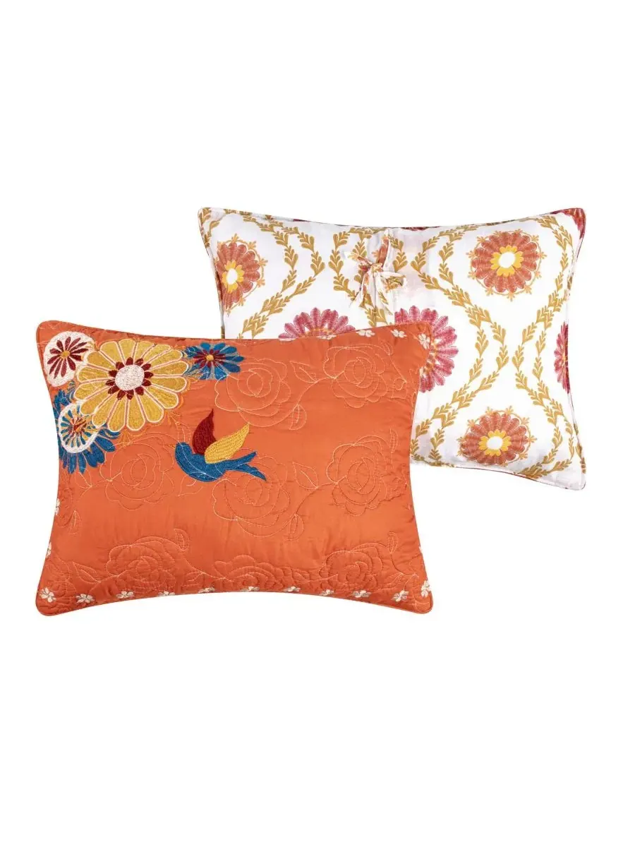 Комплект постельного белья Topanga Bohemian Floral из 5 предметов, размер Full/Queen Greenland Home — изображение 4 из 6