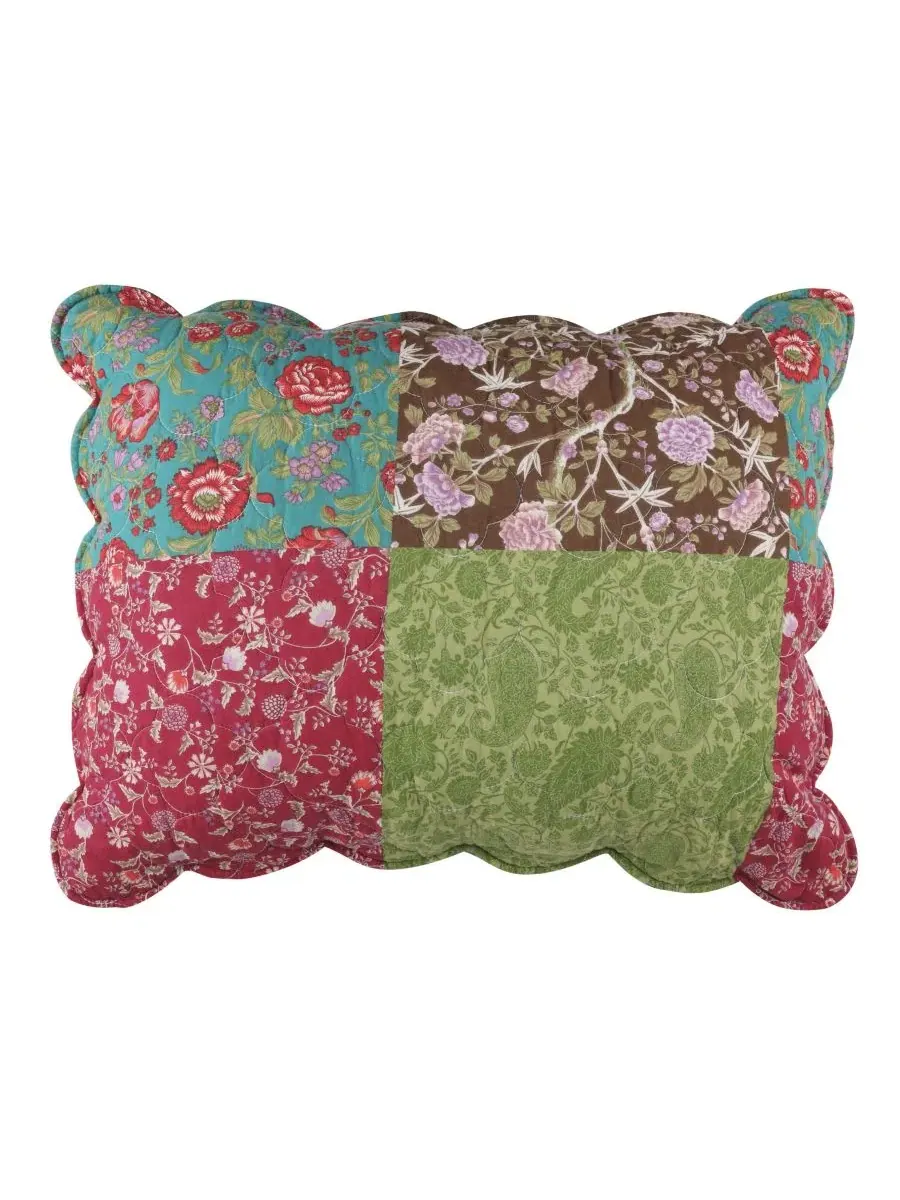 Наволочка для подушки Danica Lightweight Pillow Sham Greenland Home Fashions — изображение 2 из 6, мульти