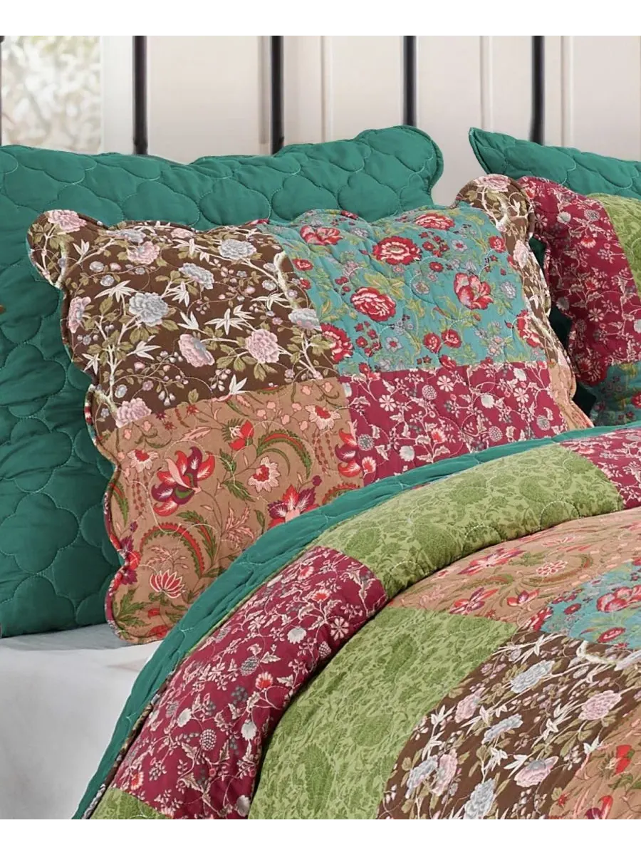 Наволочка для подушки Danica Lightweight Pillow Sham Greenland Home Fashions — изображение 5 из 6, мульти