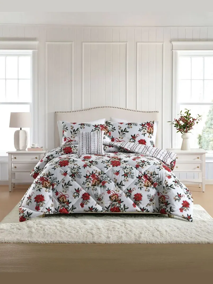 Комплект постельного белья Christmas Trimmings 4-Piece Lenox — мульти