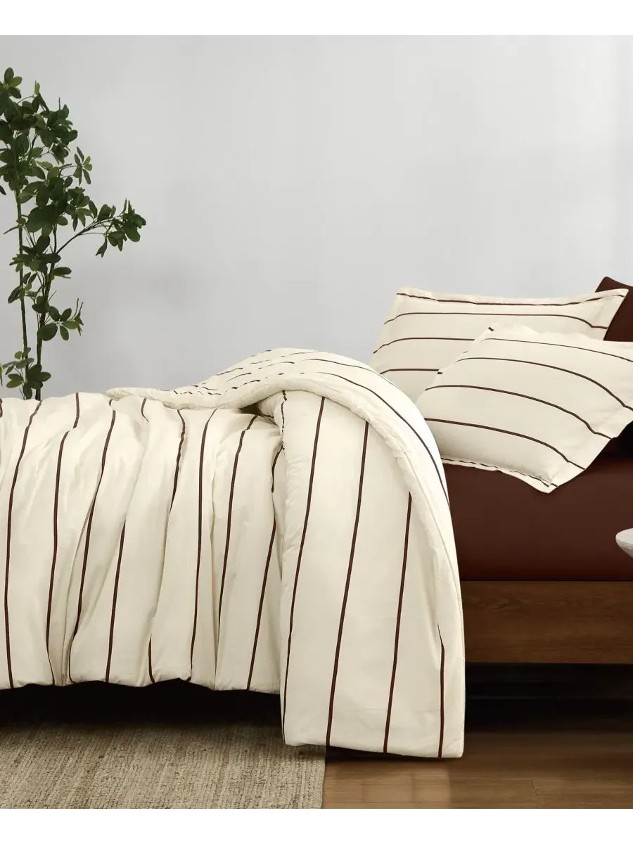 Комплект пододеяльников Hayward Stripe 3-предметный, King Brooklyn Loom — изображение 2 из 6