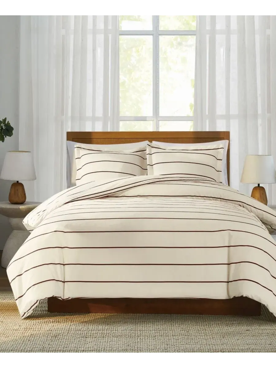 Комплект пододеяльников Hayward Stripe 3-предметный, King Brooklyn Loom — изображение 3 из 6