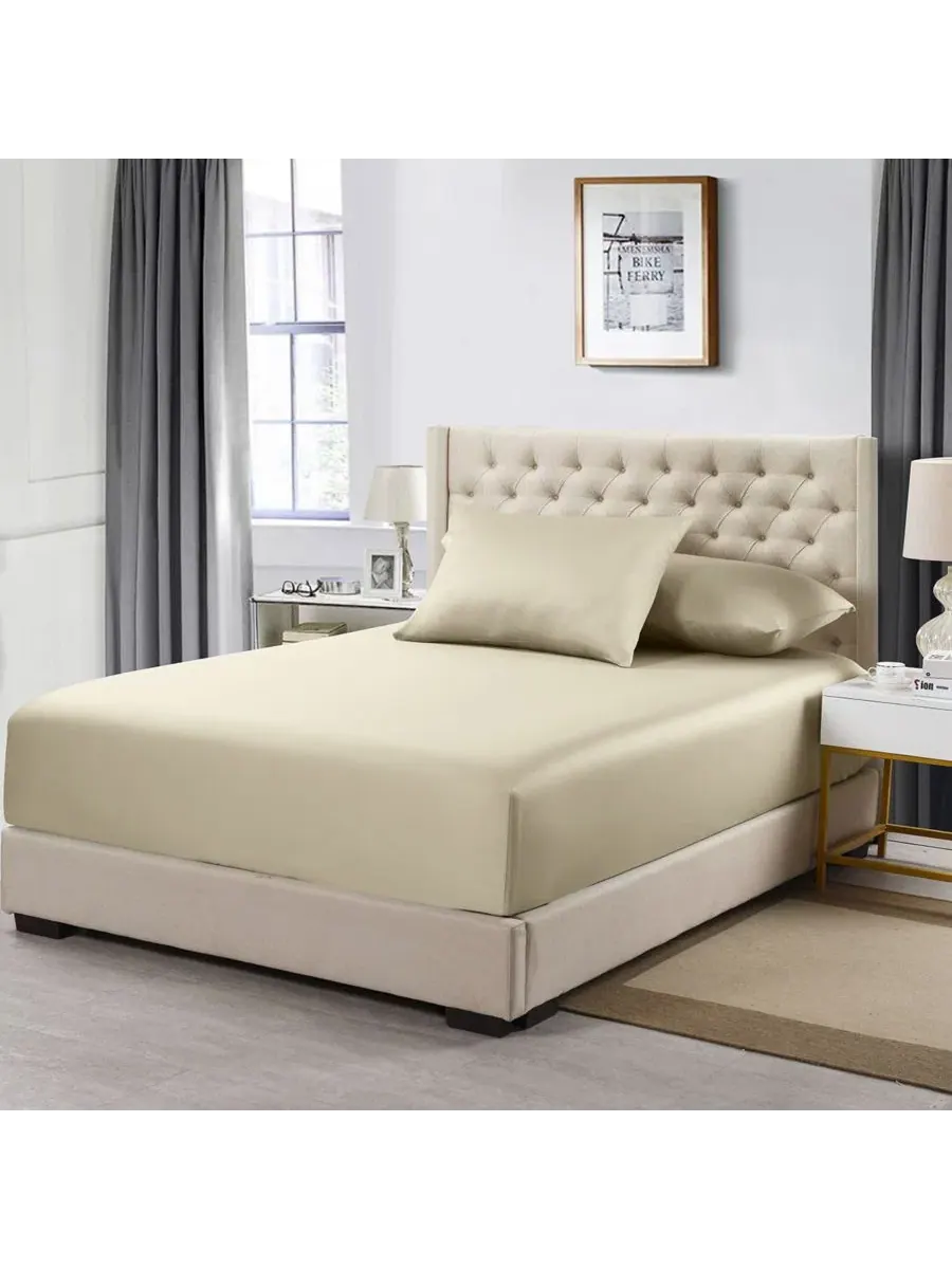 Простыня на резинке Bamboo Cotton Hybrid Full Egyptian Linens