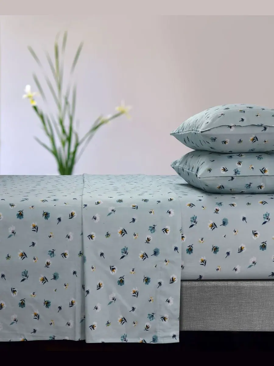 Комплект постельного белья Floryn Flannel Extra Deep Pocket, 4 предмета, размер Queen Tribeca Living — изображение 1 из 1