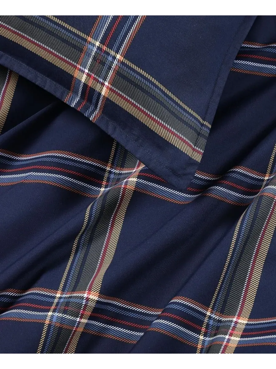 Комплект постельного белья Beacon Plaid из 3 предметов, хлопковый, размер King Tommy Hilfiger — изображение 6 из 8, желтый