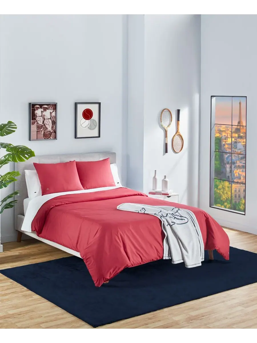Комплект постельного белья из 3 предметов из перкаля, размер King Lacoste Home