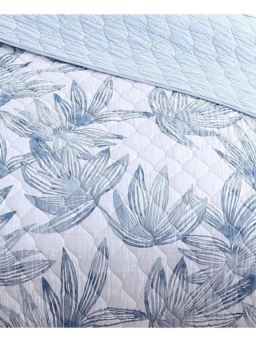 Двусторонний комплект постельного белья Kayo из 3 предметов, размер Full/Queen Tommy Bahama Home — изображение 2 из 8, синий