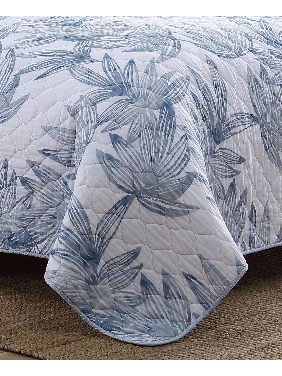 Двусторонний комплект постельного белья Kayo из 3 предметов, размер Full/Queen Tommy Bahama Home — изображение 8 из 8, синий