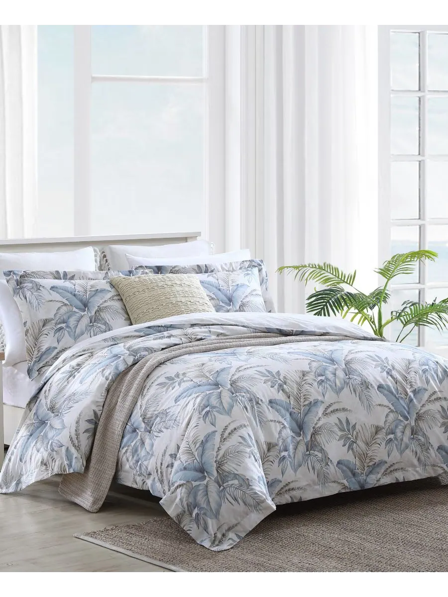 Комплект постельного белья Bakers Bluff из 4 предметов, размер Full/Queen Tommy Bahama Home — изображение 1 из 6, синий