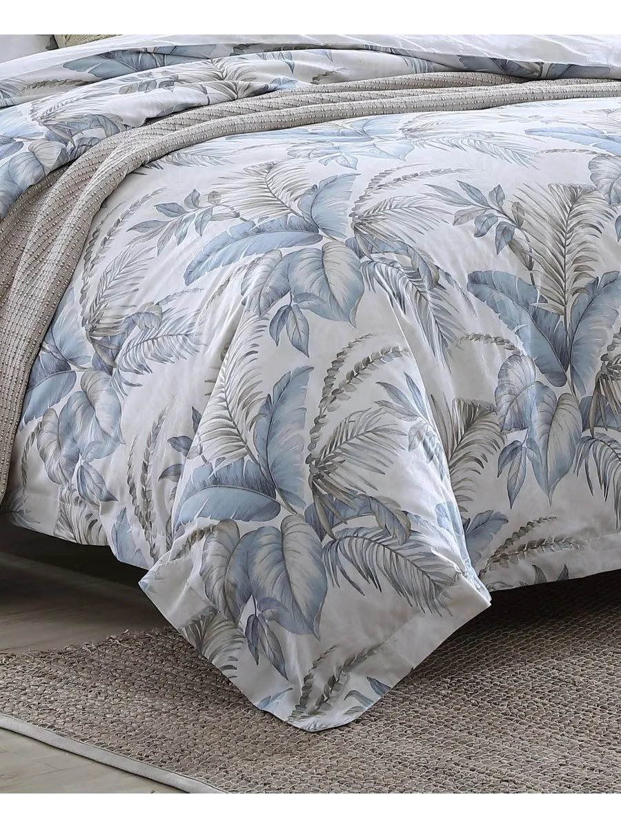 Комплект постельного белья Bakers Bluff из 4 предметов, размер Full/Queen Tommy Bahama Home — изображение 3 из 6, синий