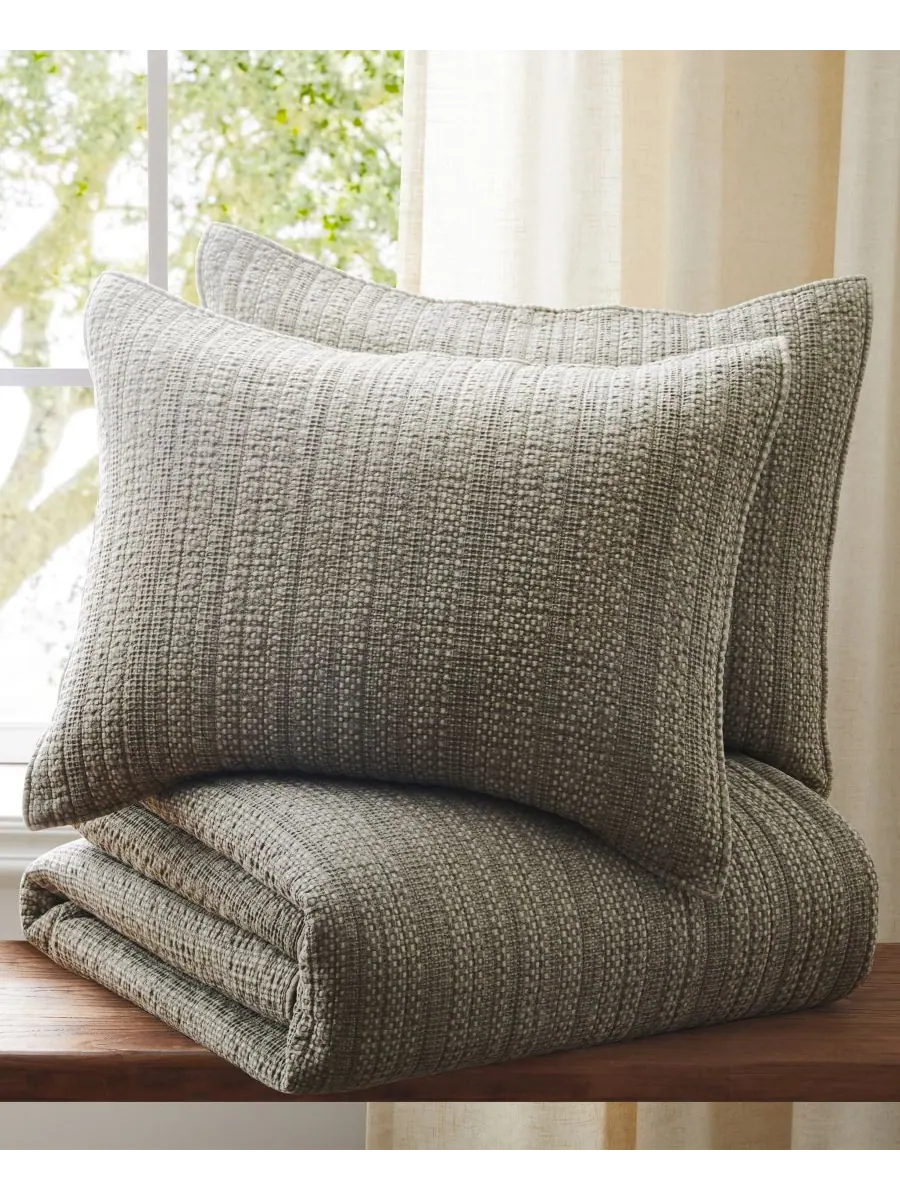 Комплект постельного белья Loden Stone Washed, 3 предмета, размер Full/Queen Levtex — изображение 5 из 6, тауп