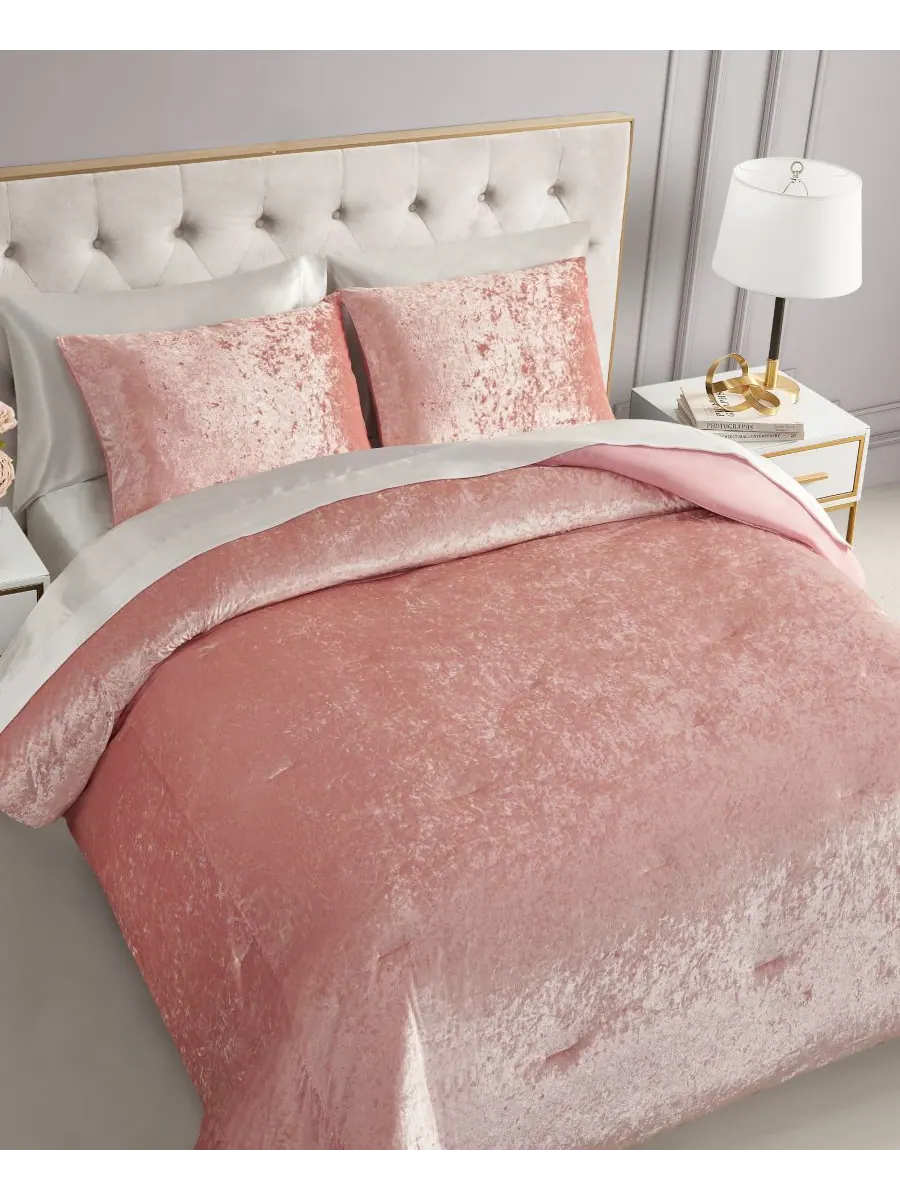 Комплект постельного белья из 3 предметов с бархатной обивкой, размер Full/Queen Juicy Couture — изображение 10 из 10, черный