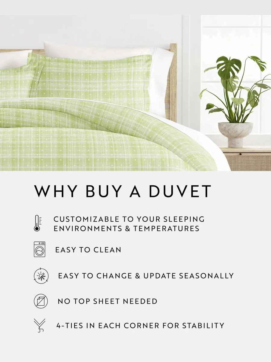 Комплект постельного белья Elegant Designs с узором, размер Full/Queen ienjoy Home, Moss Polka Dot — изображение 3 из 9