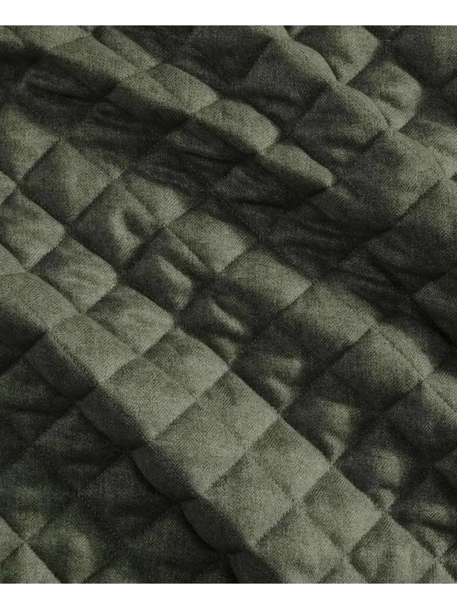 Набор стеганых покрывал с ромбовидным узором Harlan Herringbone Riverbrook Home — изображение 3 из 6, зеленый