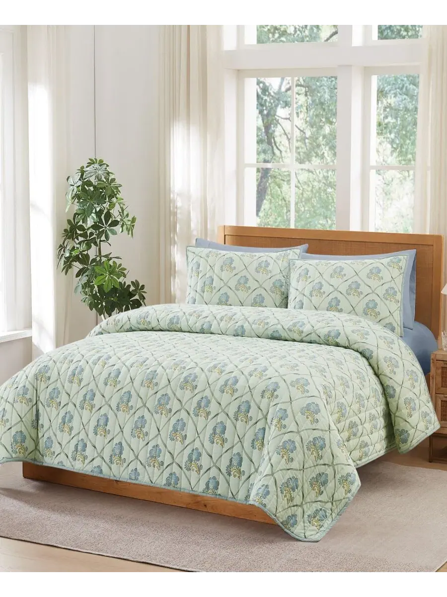Комплект постельного белья Olivia Floral из 2 предметов, Twin/Twin XL Brooklyn Loom — изображение 2 из 5, мульти