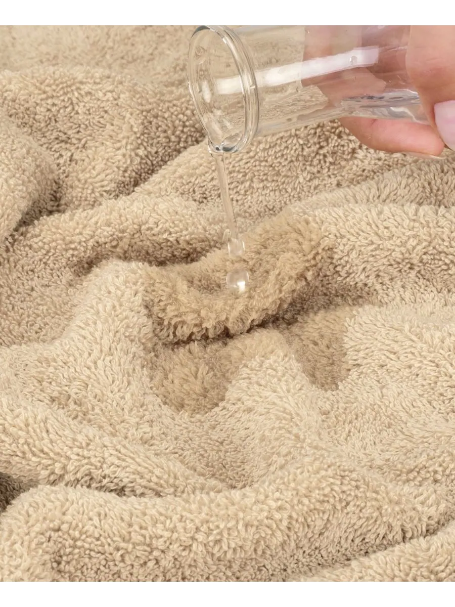 Банное полотенце Edison Luxury из 100% турецкого хлопка, 40 x 80 дюймов American Soft Linen — изображение 3 из 4, бежевый