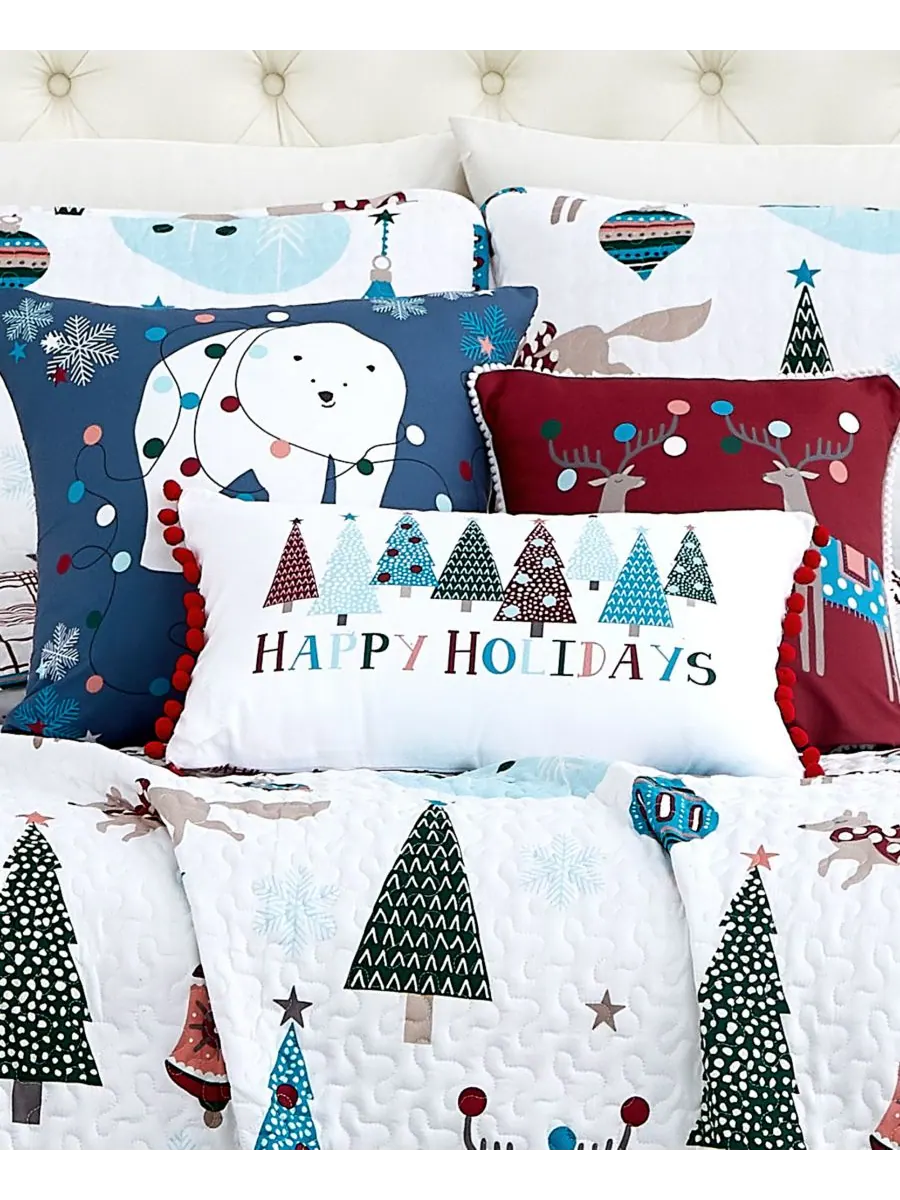Комплект постельного белья Winter Wonderland, двусторонний, 6 предметов, размер Twin/Twin XL — изображение 3 из 4, мульти