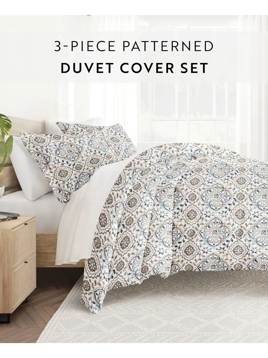 Комплект постельного белья Rustic Retreat All Season из 3 предметов, размер Full/Queen Ienjoy Home — изображение 2 из 9, тауп