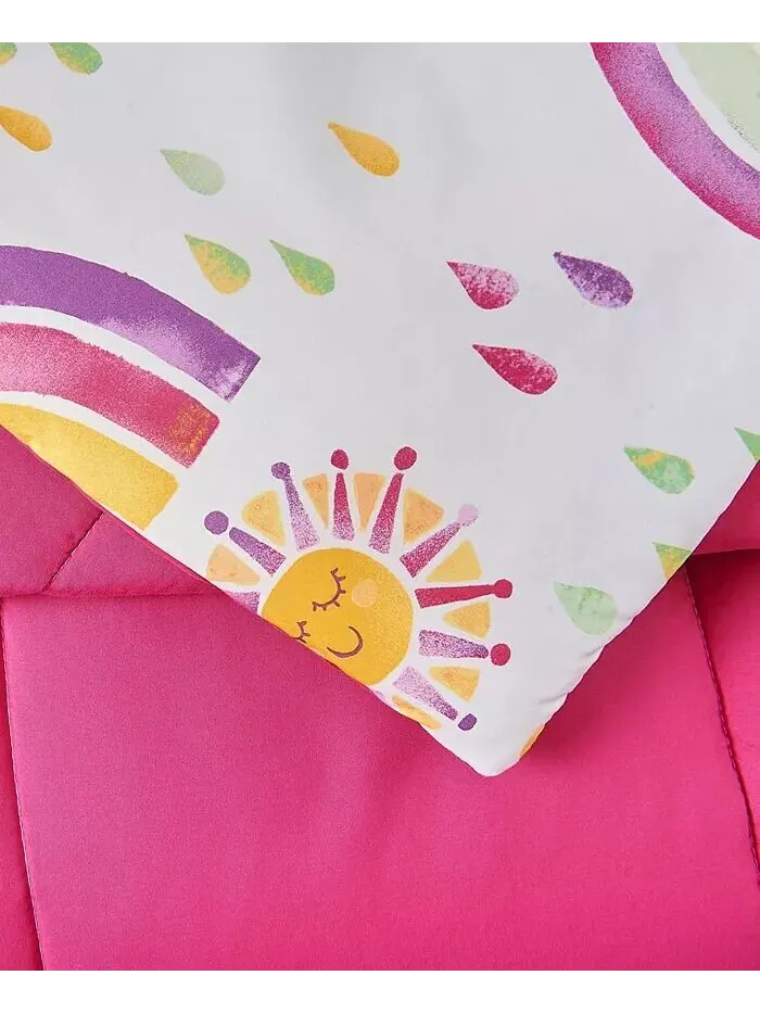 Комплект одеял Rainbows and Suns из 2 предметов, Twin/Twin XL Urban Playground — изображение 4 из 7, розовый