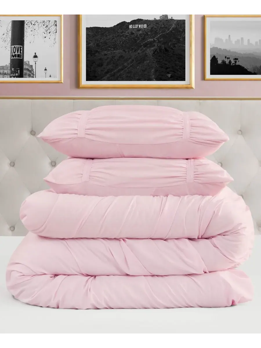Комплект постельного белья из 3 предметов с присборенной лентой, размер Full/Queen Juicy Couture — изображение 4 из 7