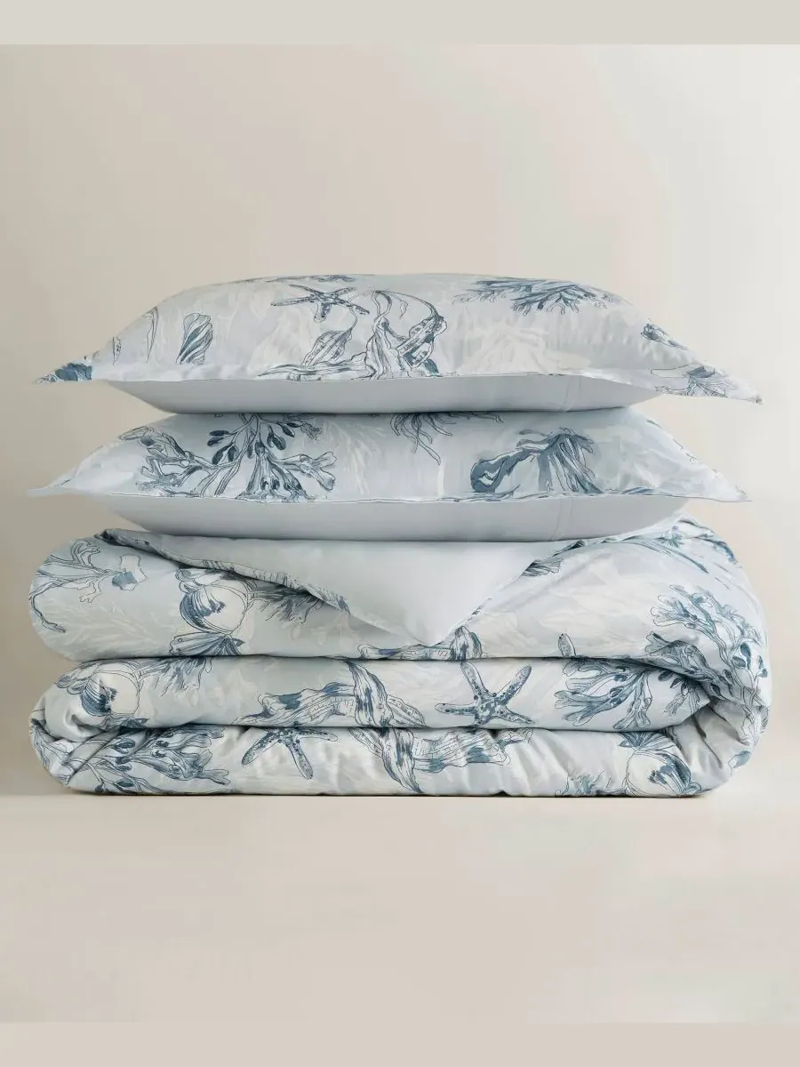 Комплект постельного белья с цветочным ботаническим рисунком, 3 предмета, размер King Harbor House — изображение 6 из 10