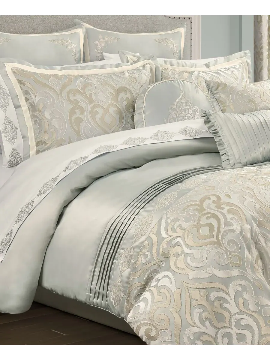 Комплекты постельного белья Calmfield Damask Royal Court, бирюзовый, размер 18" x 18" Decorative — изображение 3 из 3