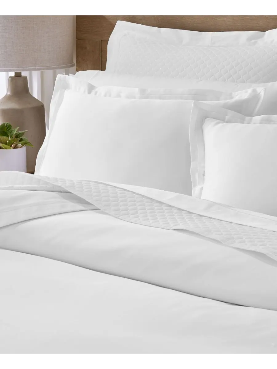 Комплект постельного белья sleep luxe из 3 предметов, 100% хлопок, плотность ткани 800 нитей на — изображение 2 из 9, белый
