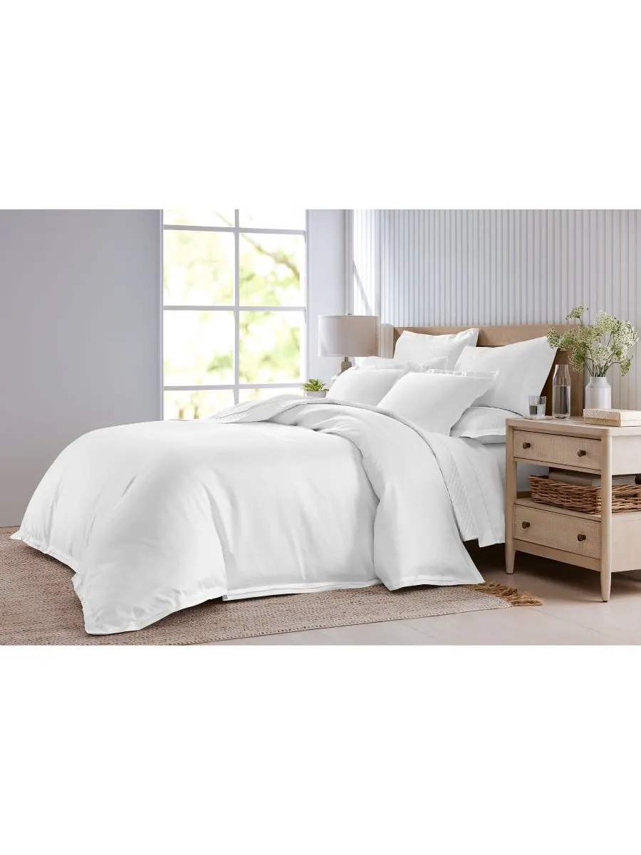 Комплект постельного белья sleep luxe из 3 предметов, 100% хлопок, плотность ткани 800 нитей на — изображение 8 из 9, белый
