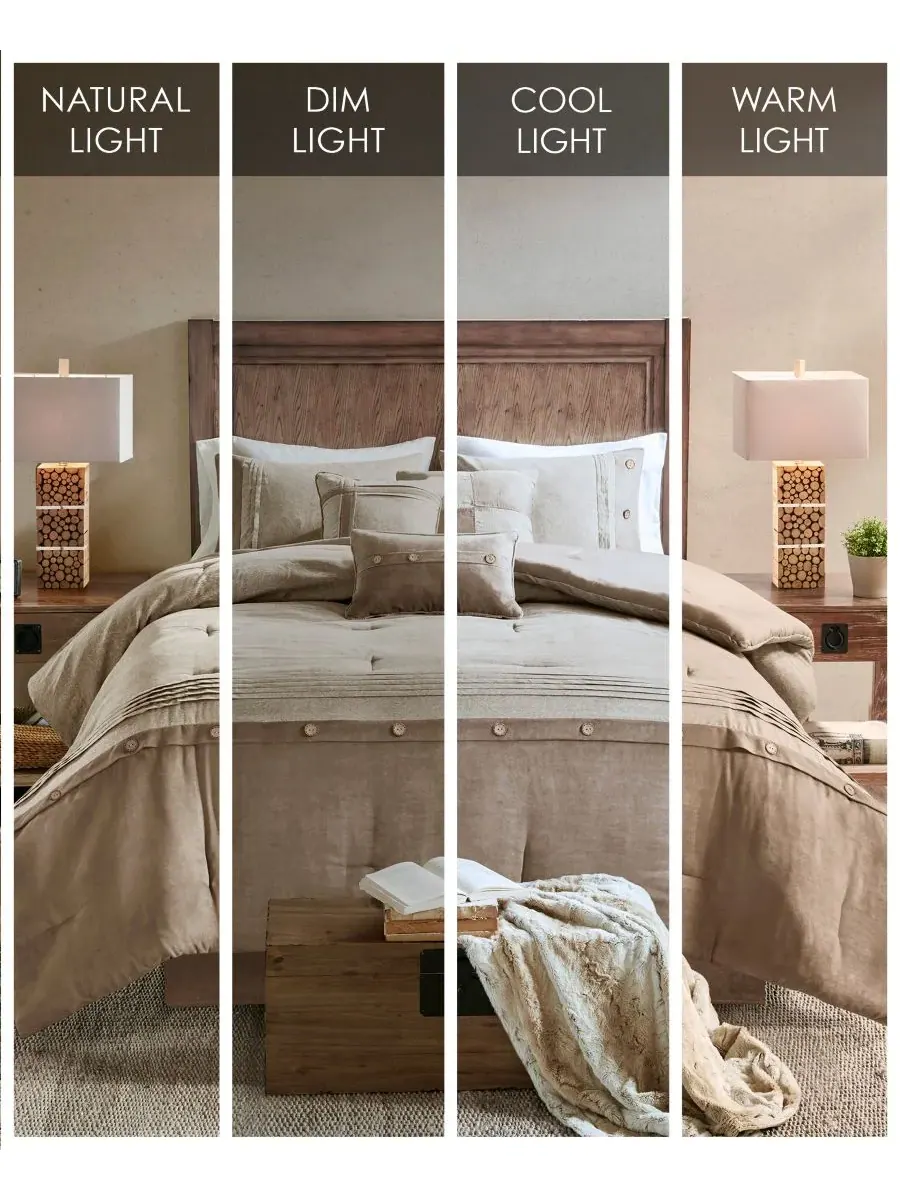 Комплект постельного белья Boone Microsuede из 7 предметов, размер California King Madison Park — изображение 8 из 8