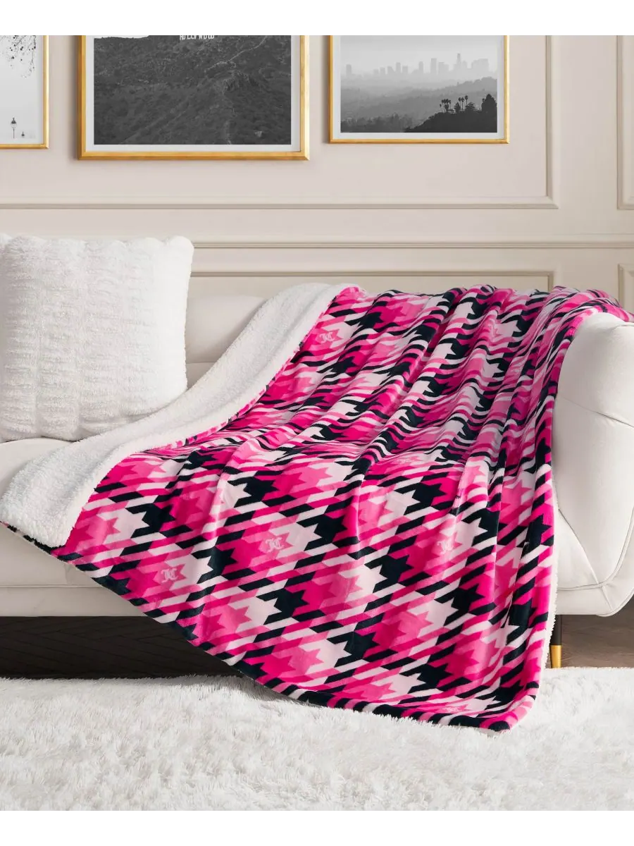 Мягкий двусторонний плед из искусственного меха шерпа, 50 x 60 дюймов Juicy Couture