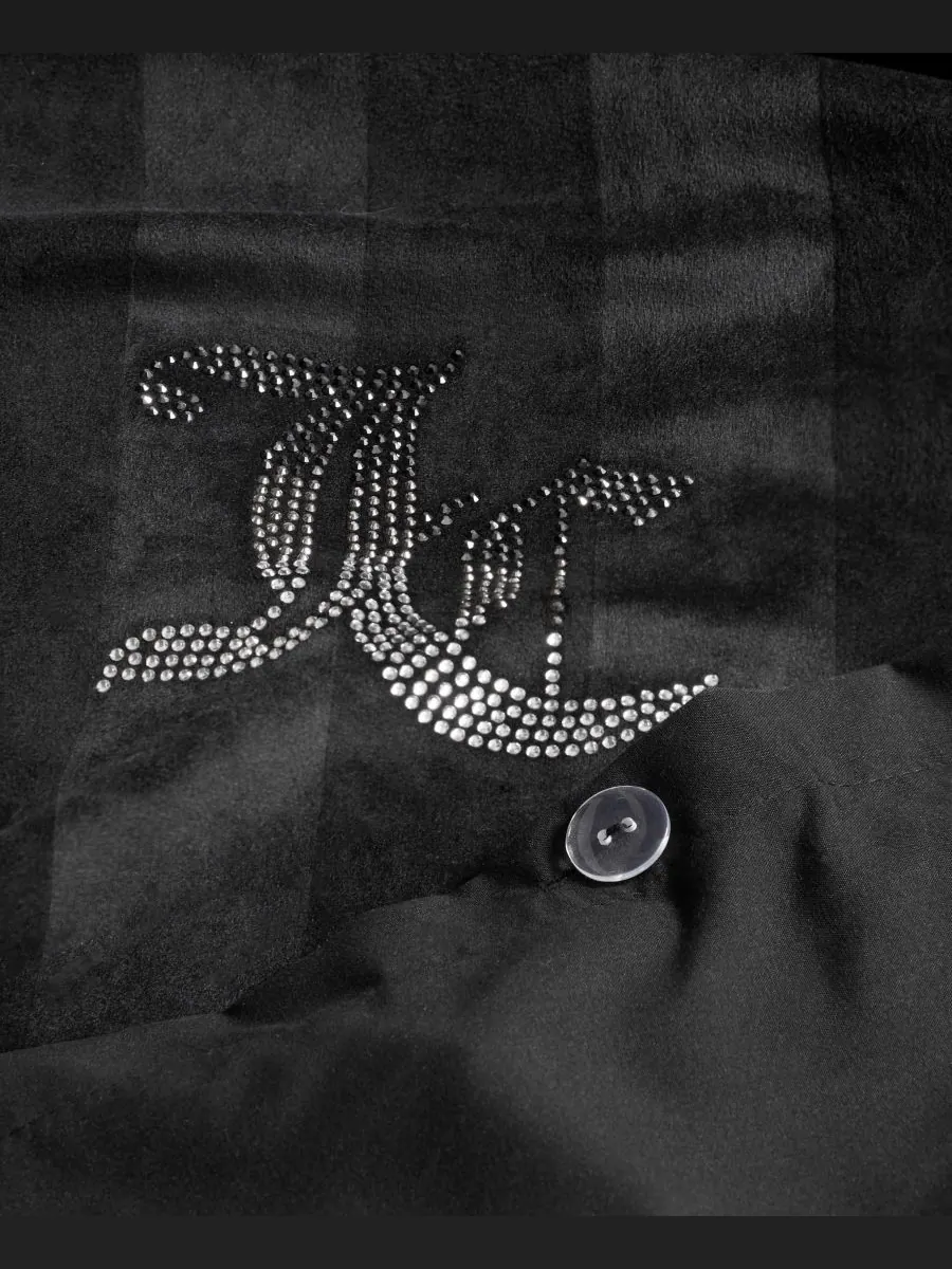 Комплект постельного белья Jenny Velour Striped Jacquard из 3 предметов, размер King Juicy Couture — изображение 8 из 10