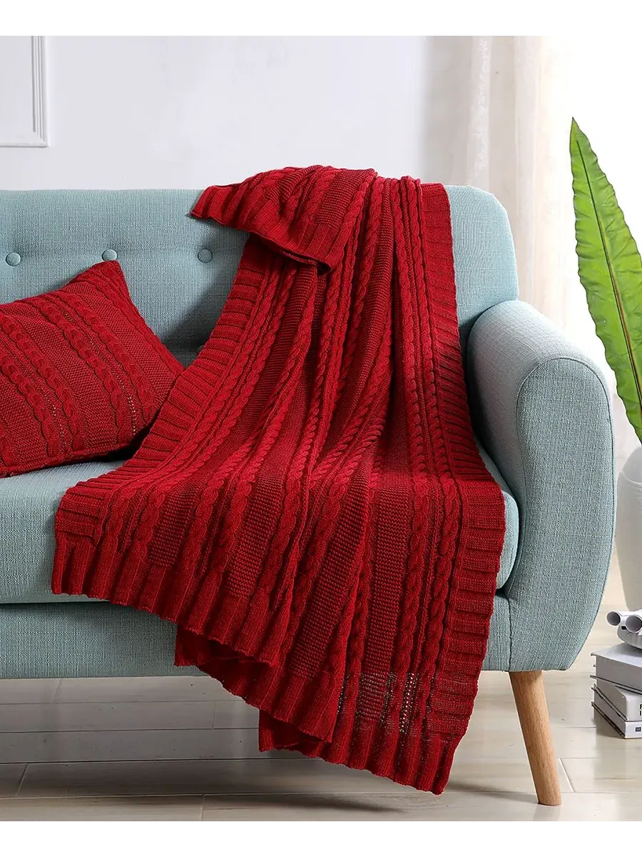 Плед Dublin Cable Knit, 127 x 178 см Vcny Home