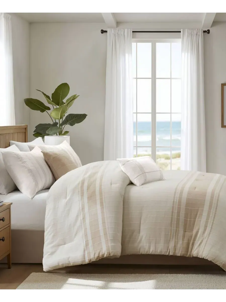 Комплект постельного белья Morgan Jacquard из 6 предметов, размер California King Harbor House — изображение 2 из 10