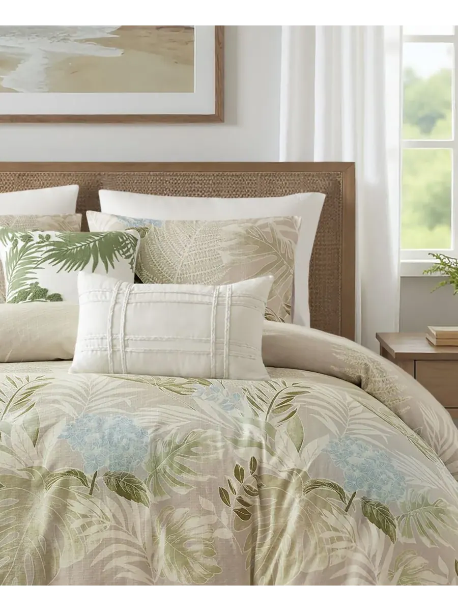 Комплект постельного белья Kiawah Island Cotton из 5 предметов, размер King/California King Harbor — изображение 8 из 10