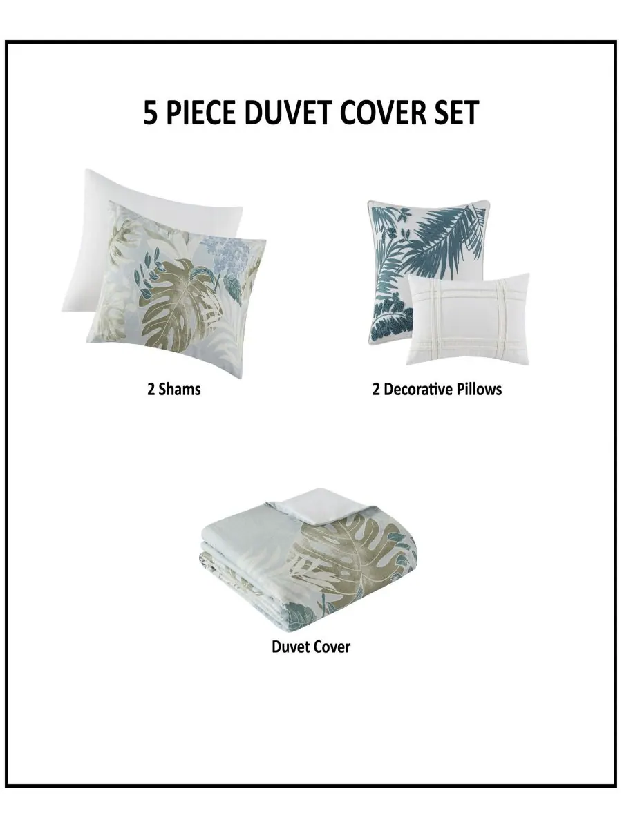 Комплект постельного белья kiawah island cotton из 5 предметов, размер king/california king Harbor — изображение 8 из 8