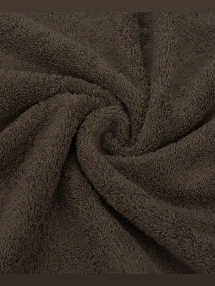 Роскошный набор полотенец Edison из 6 предметов, 100% хлопок American Soft Linen — изображение 7 из 7, коричневый
