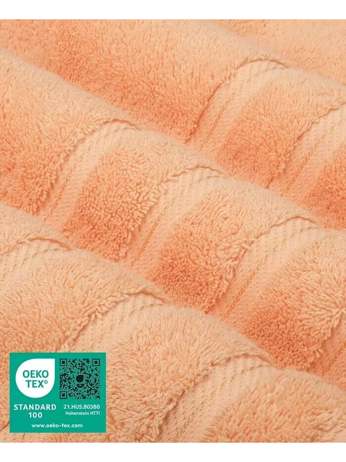 Роскошный комплект полотенец American Soft Linen из 100% хлопка, 6 шт — изображение 3 из 8
