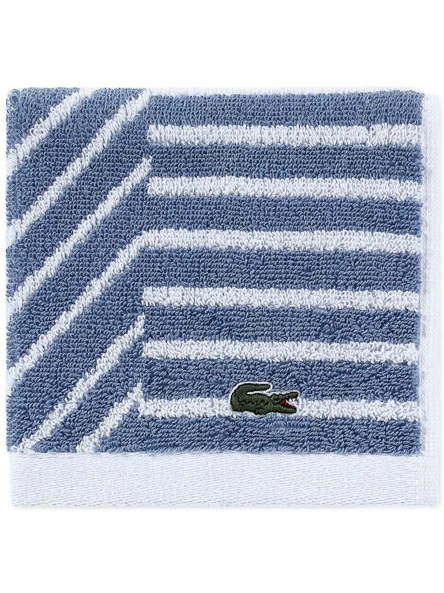 Полотенце для умывания Guethary, 33 x 33 см Lacoste Home — изображение 1 из 2, джинсовый синий