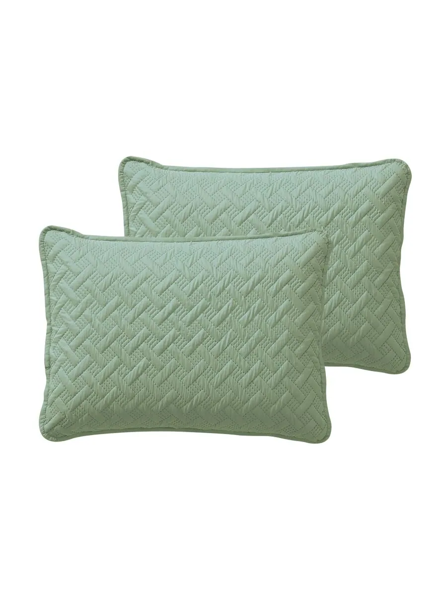 Комплект постельного белья Nina Embossed из 3 предметов, размер King VCNY Home — изображение 2 из 5, зеленый