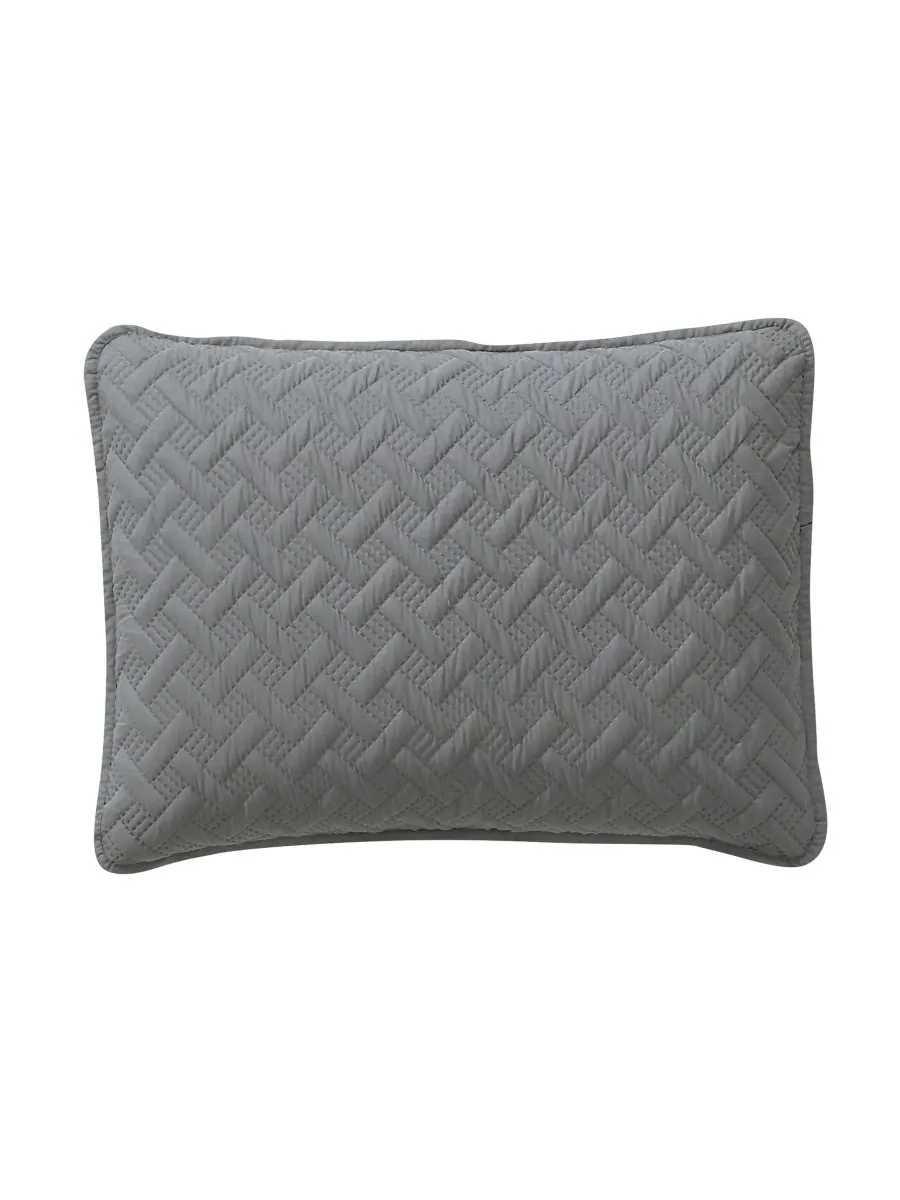 Комплект постельного белья Nina Embossed из 3 предметов, размер King VCNY Home — изображение 2 из 7, серый