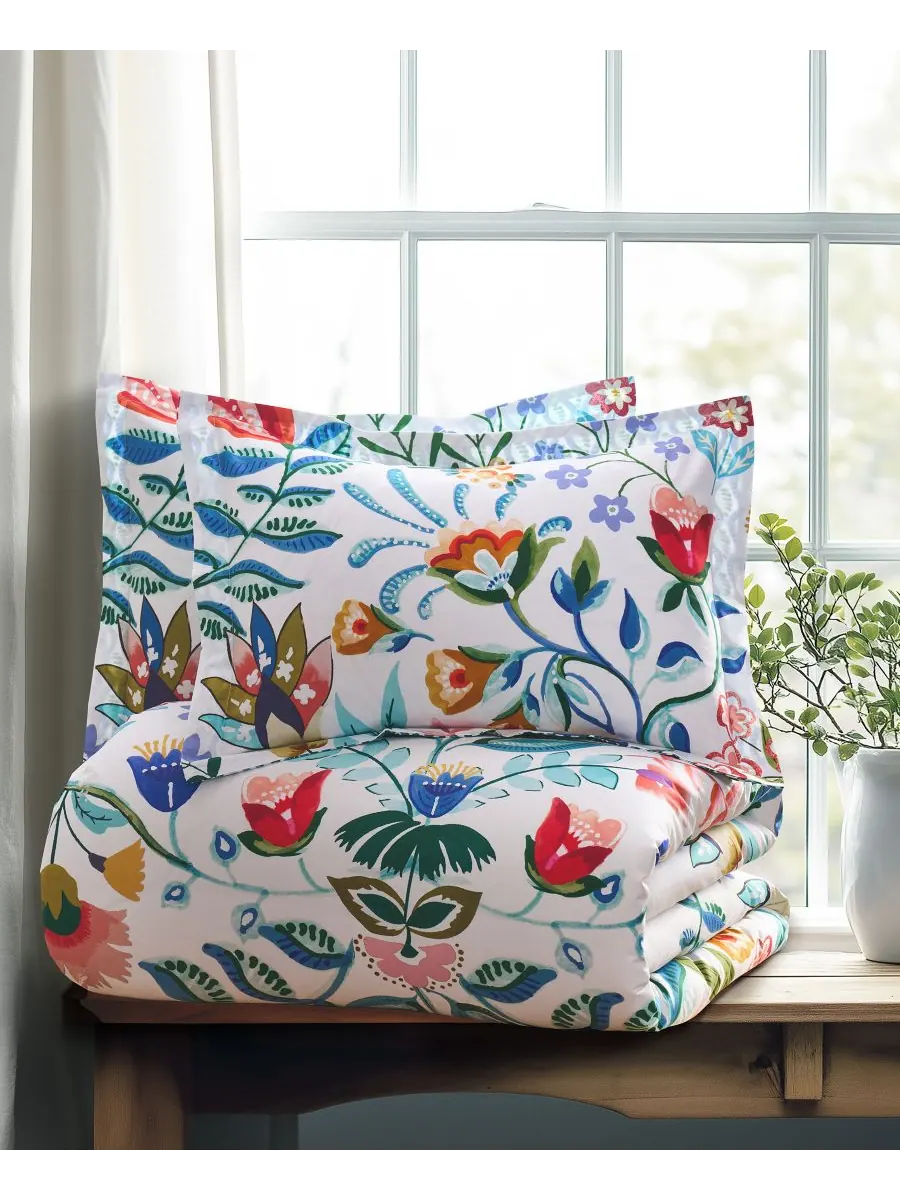 Комплект постельного белья Home Danika, двусторонний, 2 предмета, размер Twin/Twin XL Levtex — изображение 4 из 4, синий