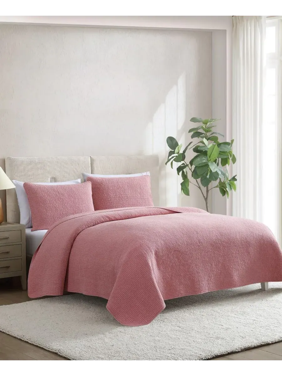 Комплект постельного белья Seashore Stitch из хлопка, двусторонний, 3 предмета, размер King Nautica — изображение 2 из 7