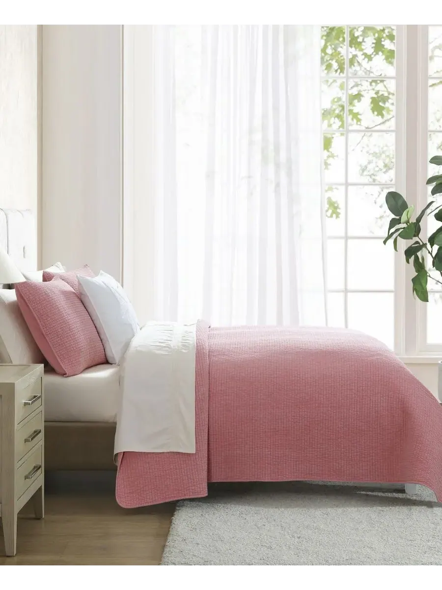 Комплект постельного белья Seashore Stitch из хлопка, двусторонний, 3 предмета, размер King Nautica — изображение 5 из 7