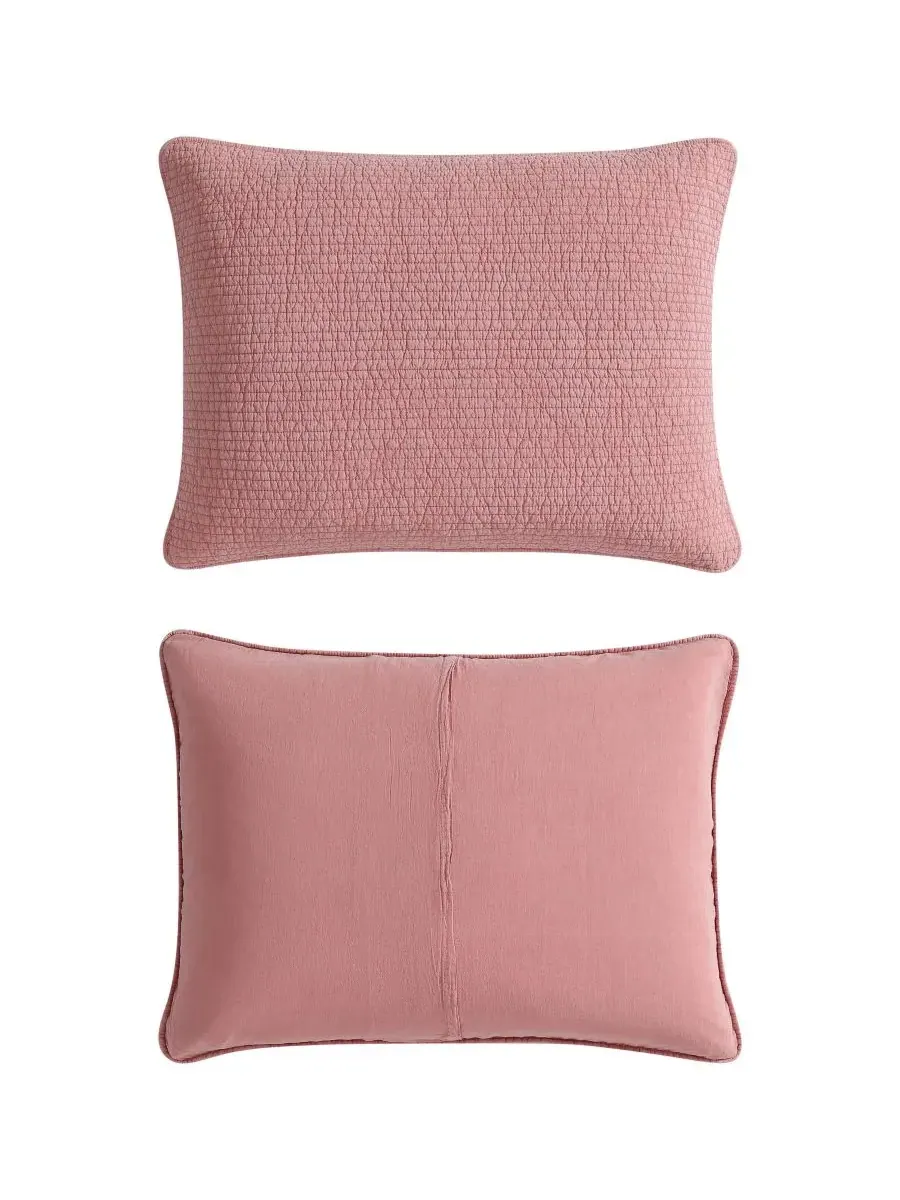 Комплект постельного белья Seashore Stitch из хлопка, двусторонний, 3 предмета, размер King Nautica — изображение 6 из 7