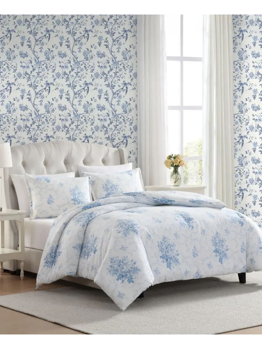 Комплект постельного белья Sophia Cotton из 3 предметов, размер Full/Queen Laura Ashley — изображение 2 из 6