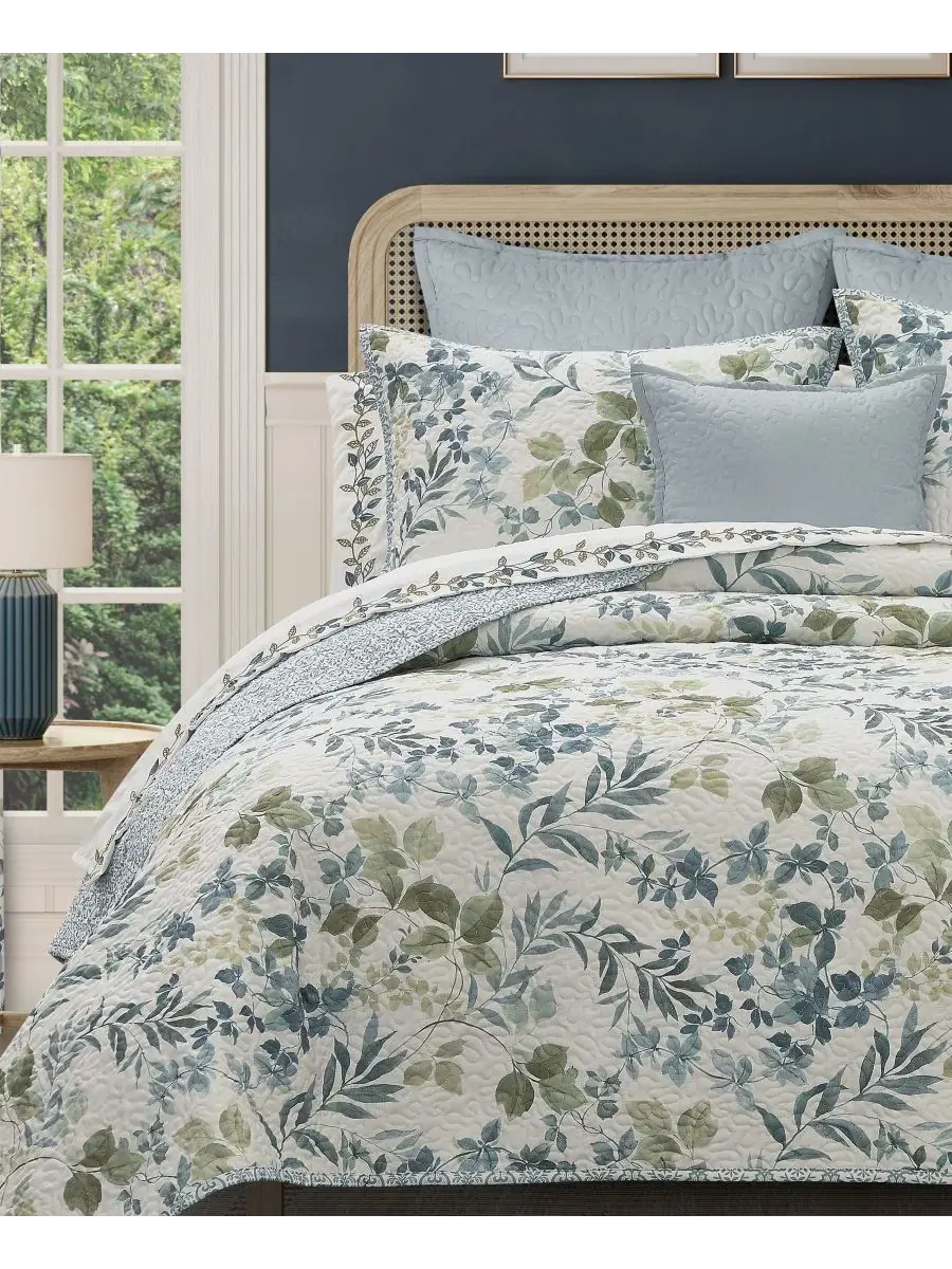 Комплект постельного белья Evergreen Botanical Leaf из 3 предметов, размер Twin/Twin XL Royal Court — изображение 4 из 6